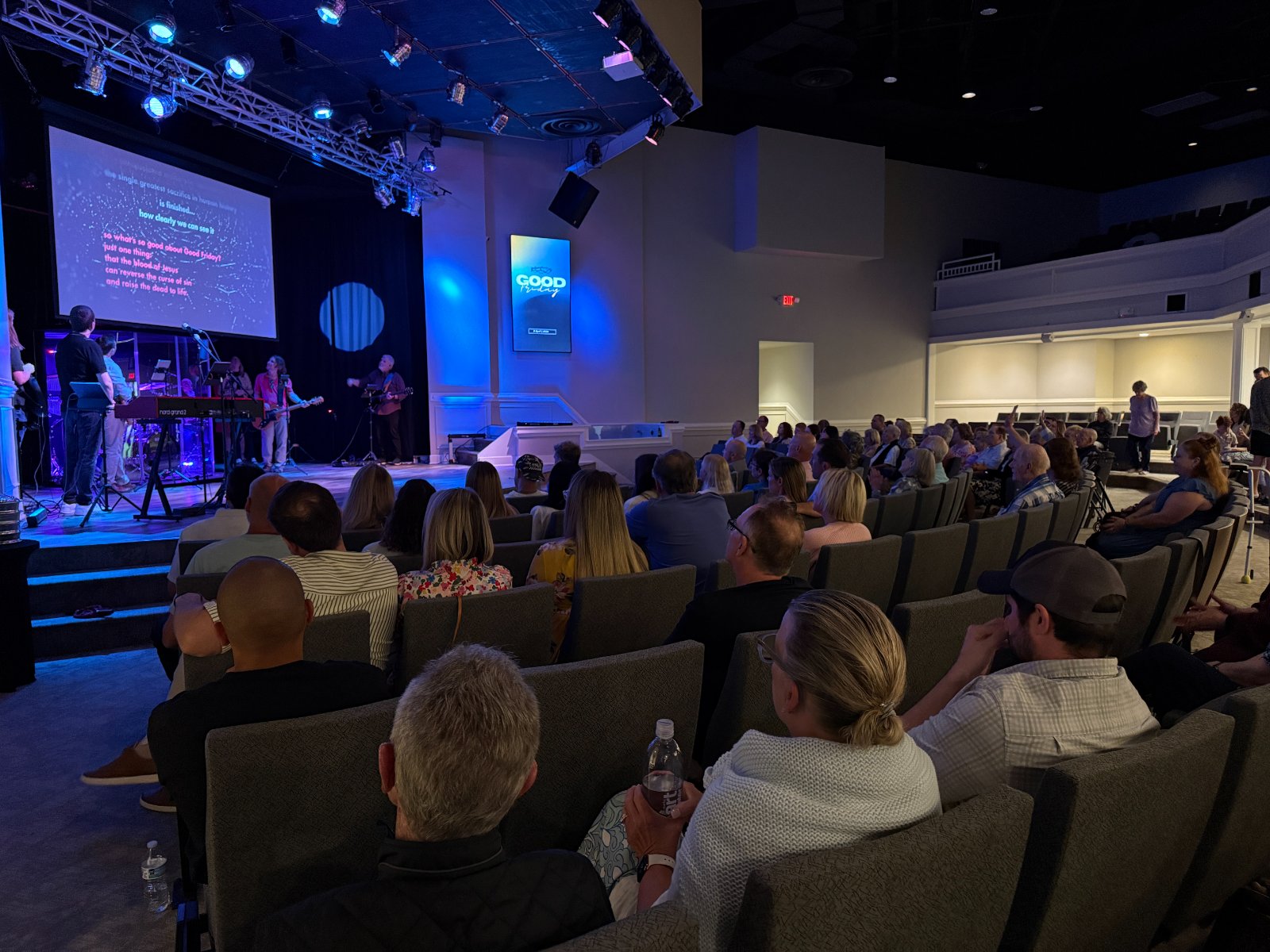 A worship gathering on Hilton Head Island